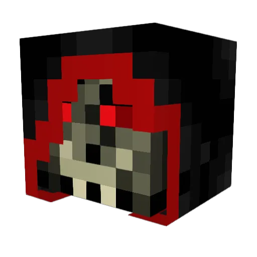 Evil_Echoes Minecraft avatar head, 3D render