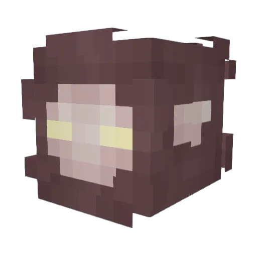 Evil_Goldfish Minecraft avatar head, 3D render