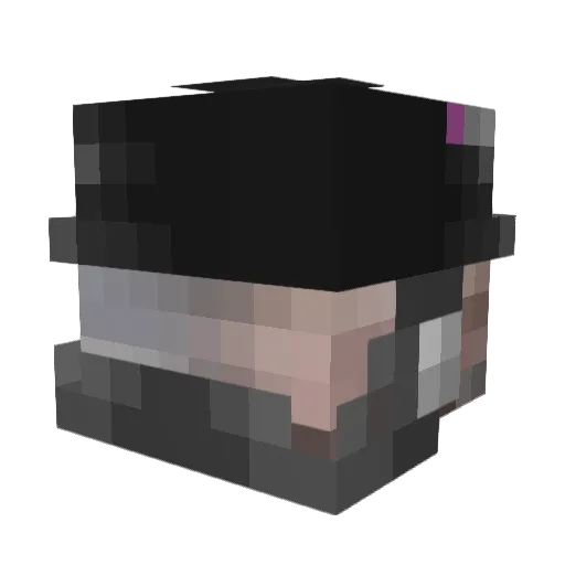Evil_Notch Minecraft avatar head, 3D render