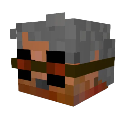 Evil__Herbivore Minecraft avatar head, 3D render