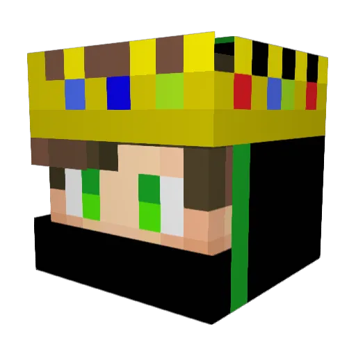 Evilarcher62 Minecraft avatar head, 3D render