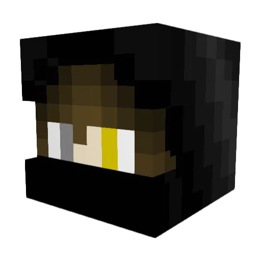 Evilcrafter_HD Minecraft avatar head, 3D render