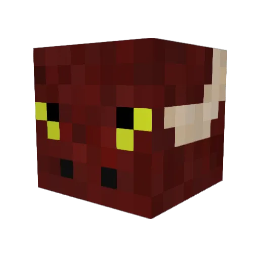 Evildragon66 Minecraft avatar head, 3D render