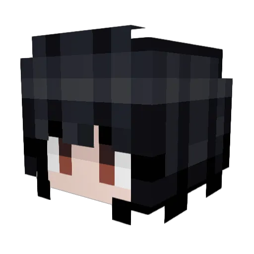 EvilerSnow Minecraft avatar head, 3D render