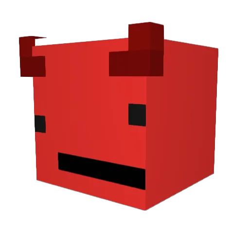 Evilestbob Minecraft avatar head, 3D render