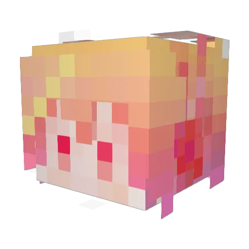 Evilko_ Minecraft avatar head, 3D render