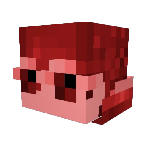 Evilrino_ Minecraft avatar head, 3D render