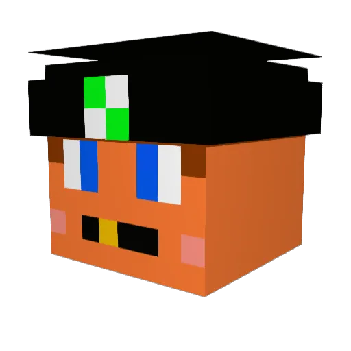 EvilxSpeeD Minecraft avatar head, 3D render
