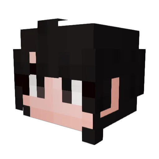 Evilyth Minecraft avatar head, 3D render