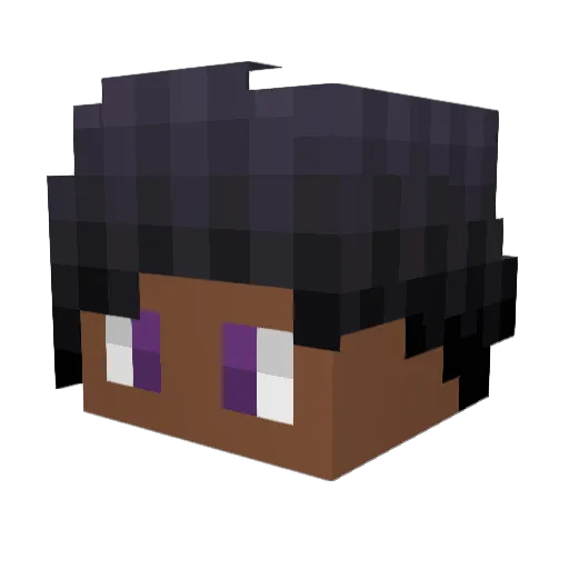 Evincourt Minecraft avatar head, 3D render