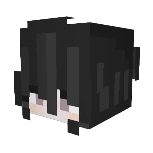 Eviost Minecraft avatar head, 3D render