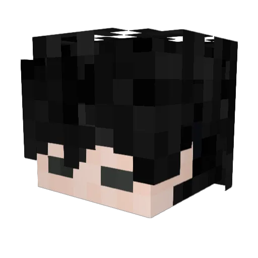 Evistix Minecraft avatar head, 3D render