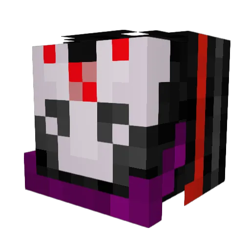 Evizon Minecraft avatar head, 3D render
