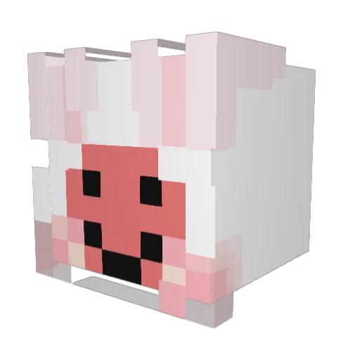 Evn_n Minecraft avatar head, 3D render