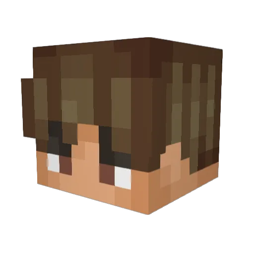 Evo22a6 Minecraft avatar head, 3D render