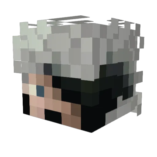 Evo7170 Minecraft avatar head, 3D render