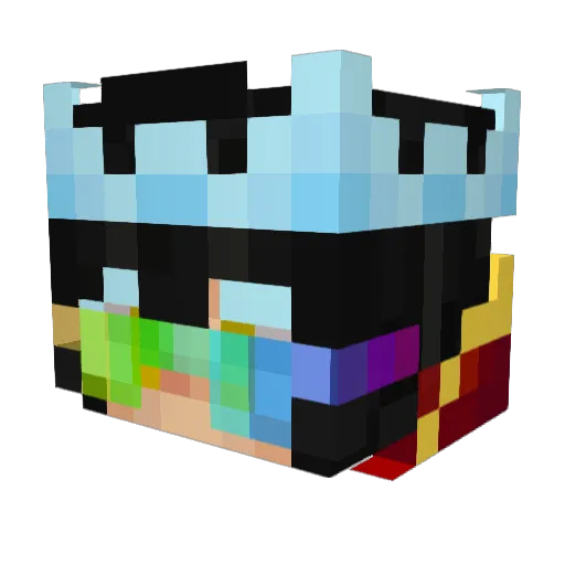 EvoBaristaFrap Minecraft avatar head, 3D render