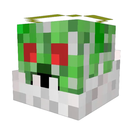 EvoGaming69 Minecraft avatar head, 3D render