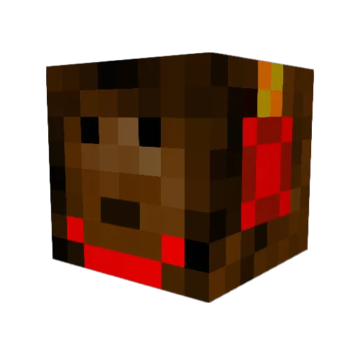 EvoKage Minecraft avatar head, 3D render