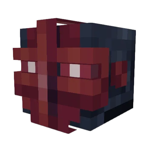 EvoLveT1 Minecraft avatar head, 3D render