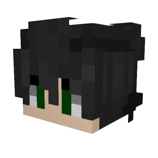 EvoReflect Minecraft avatar head, 3D render