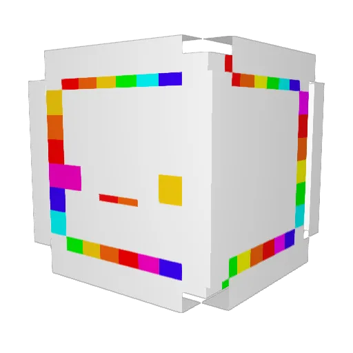 Evohosu Minecraft avatar head, 3D render