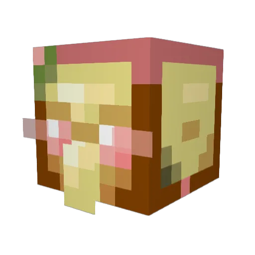 EvokerWand Minecraft avatar head, 3D render
