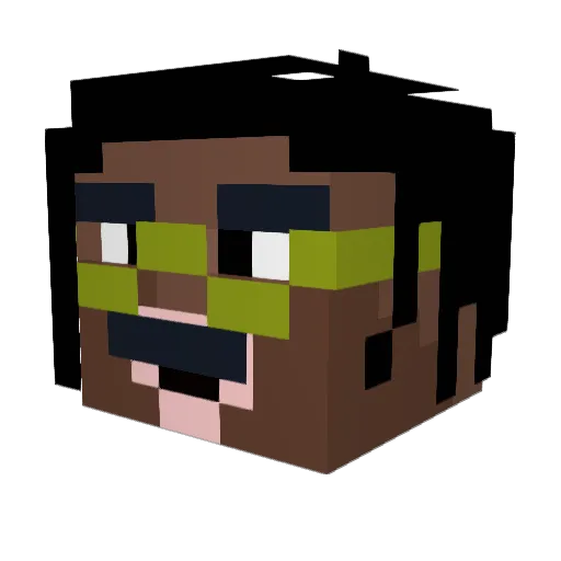 EvokerXYZ Minecraft avatar head, 3D render