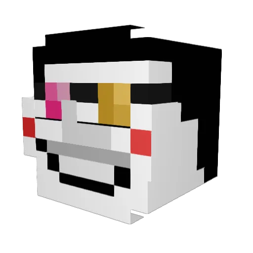Evol3333 Minecraft avatar head, 3D render