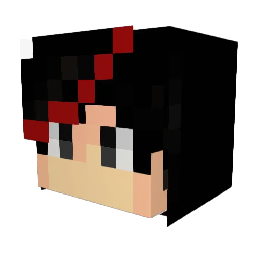 Evolisnes Minecraft avatar head, 3D render