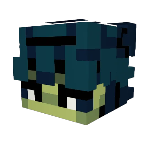 EvolutionDC Minecraft avatar head, 3D render
