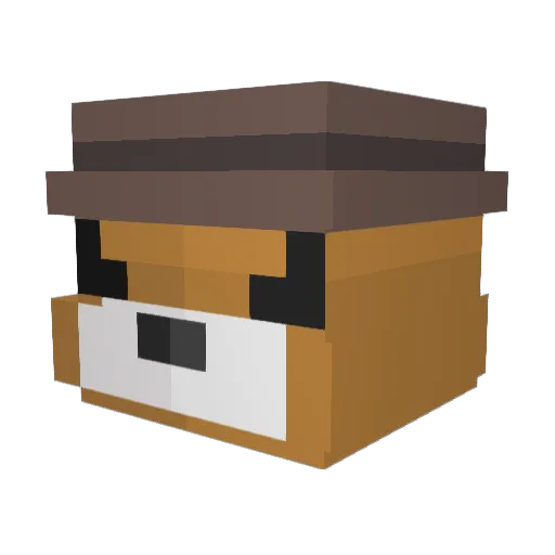 Evolution_Ivory Minecraft avatar head, 3D render