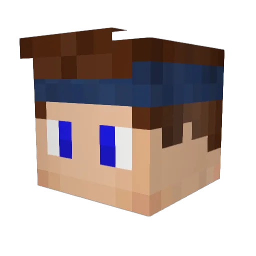 Evospeeder Minecraft avatar head, 3D render