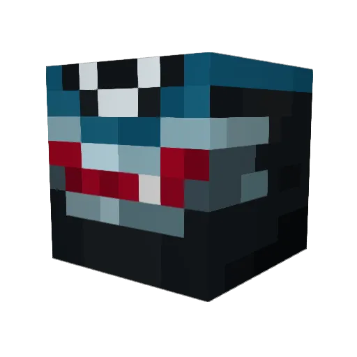 Evourent Minecraft avatar head, 3D render