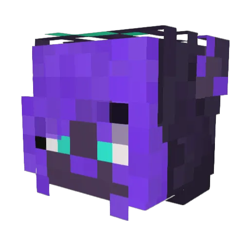Evozora Minecraft avatar head, 3D render