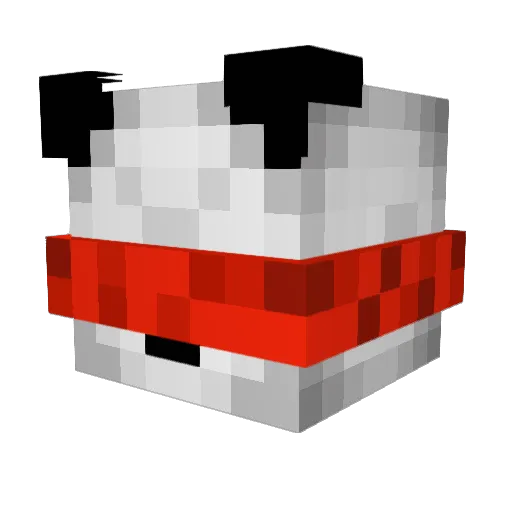Evr250 Minecraft avatar head, 3D render