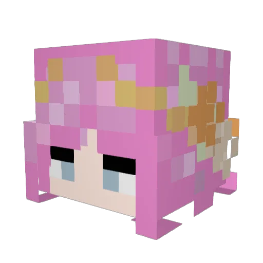 EvrythingCre8tiv Minecraft avatar head, 3D render