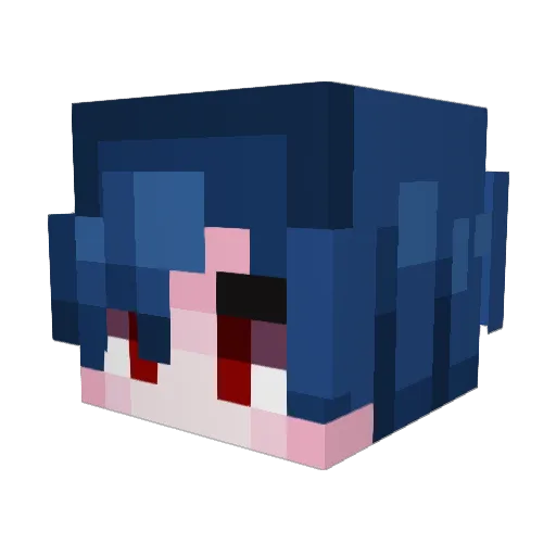 Evu88 Minecraft avatar head, 3D render