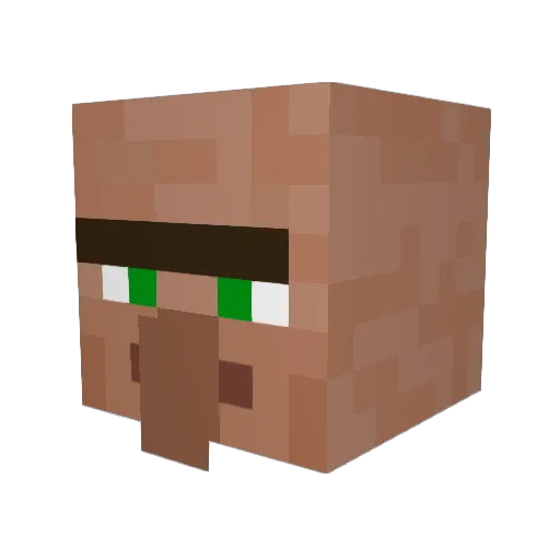 EvvelX Minecraft avatar head, 3D render