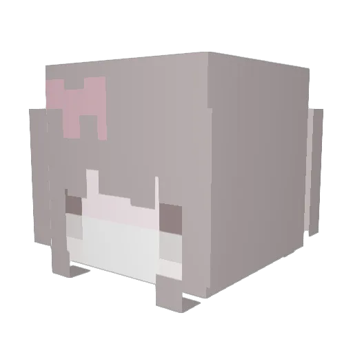 Evykuma Minecraft avatar head, 3D render