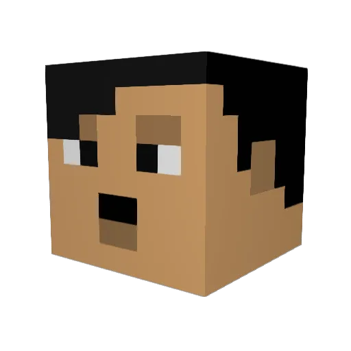 Evynjenkins Minecraft avatar head, 3D render