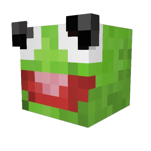 EwBroccoli Minecraft avatar head, 3D render