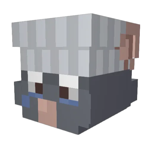 EwItsPeel Minecraft avatar head, 3D render