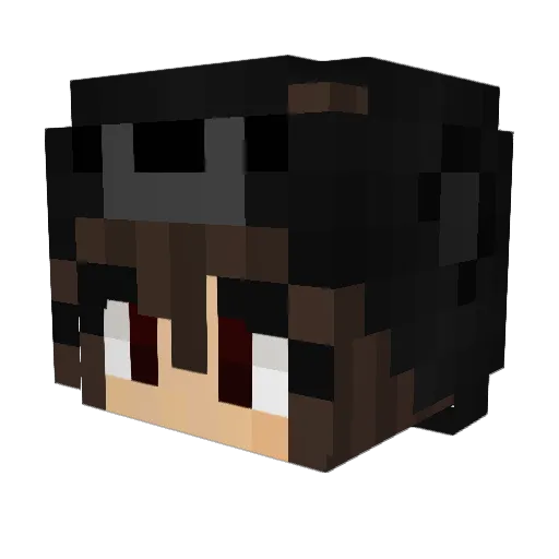 EwNothinq Minecraft avatar head, 3D render