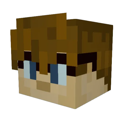 EwRhine Minecraft avatar head, 3D render