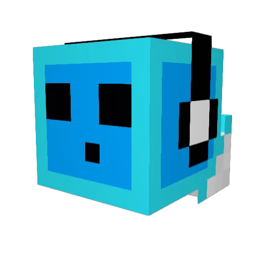 Ew__ Minecraft avatar head, 3D render