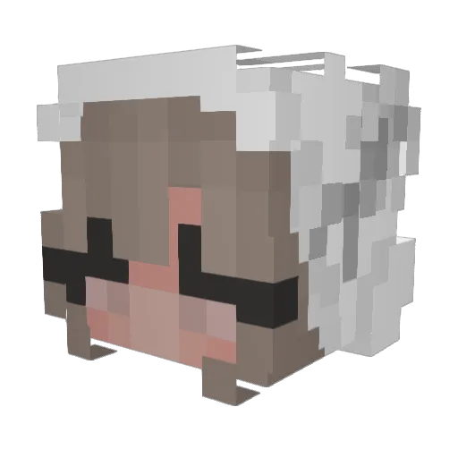 EwaMinecraft Minecraft avatar head, 3D render