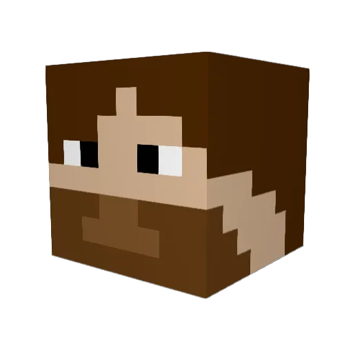 Ewan1522 Minecraft avatar head, 3D render