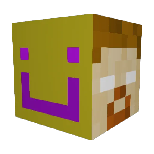 EwanLD2 Minecraft avatar head, 3D render