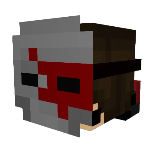 Ewanatronic Minecraft avatar head, 3D render